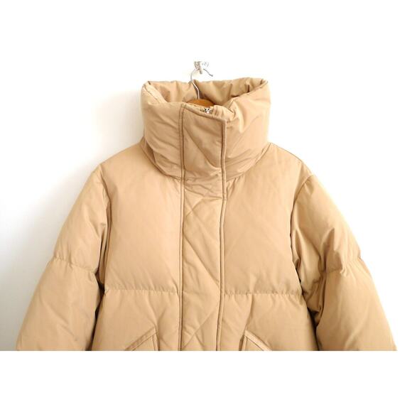 LA MAISON SIMONS Canada Recycled Down Cocoon Puffer Jacket Coat Cream XXS $275 - Picture 2 of 12
